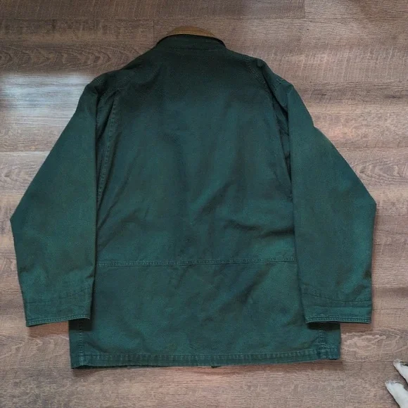 Vintage Eddie Bauer Lined Work Chore Jacket Courdoury - Picture 2 of 6